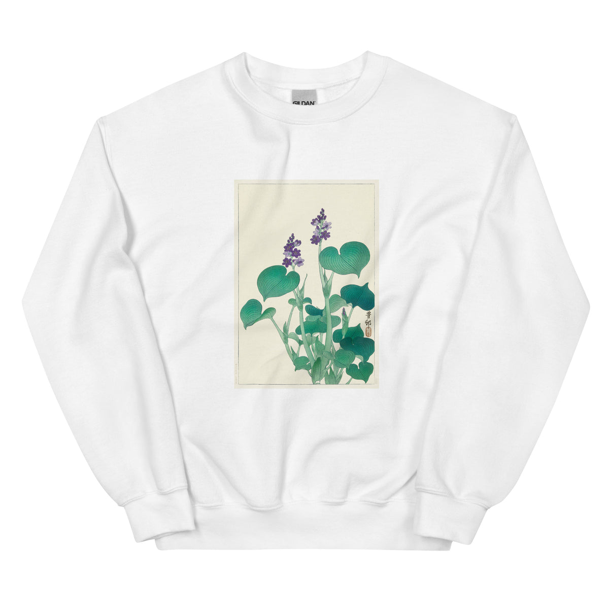 White Sweater Blooming Hosta - Ohara Koson 1920 Essential