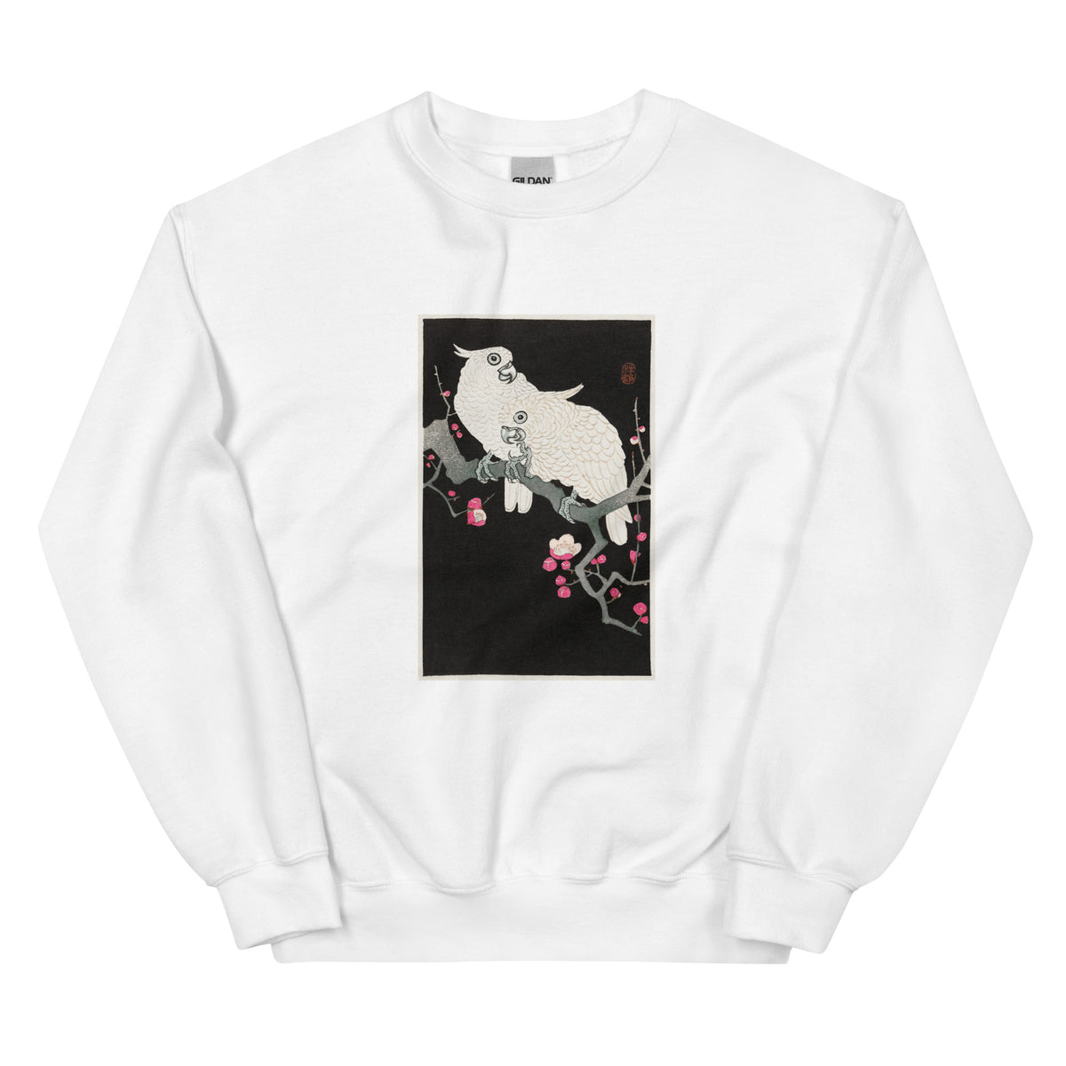White Sweater Two Cockatoo And Plum Blossom - Ohara Koson 1925 Essential