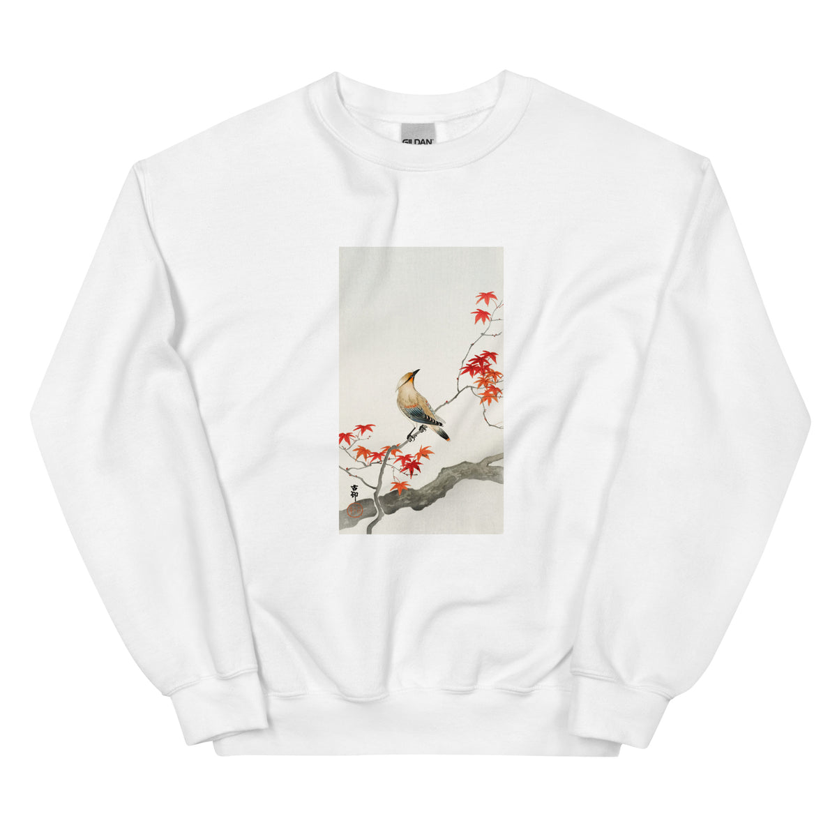 White Sweater Japanese Plague Bird On Maple - Ohara Koson 1900 Essential
