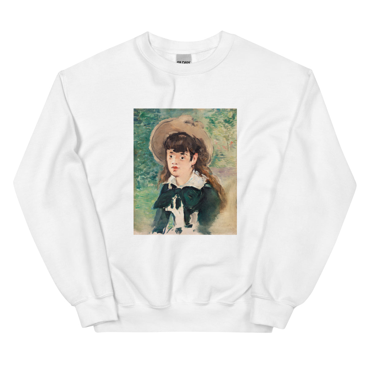 White Sweater Young Girl On A Bench Fillette Sur Un Banc Painting In High Resolution Essential