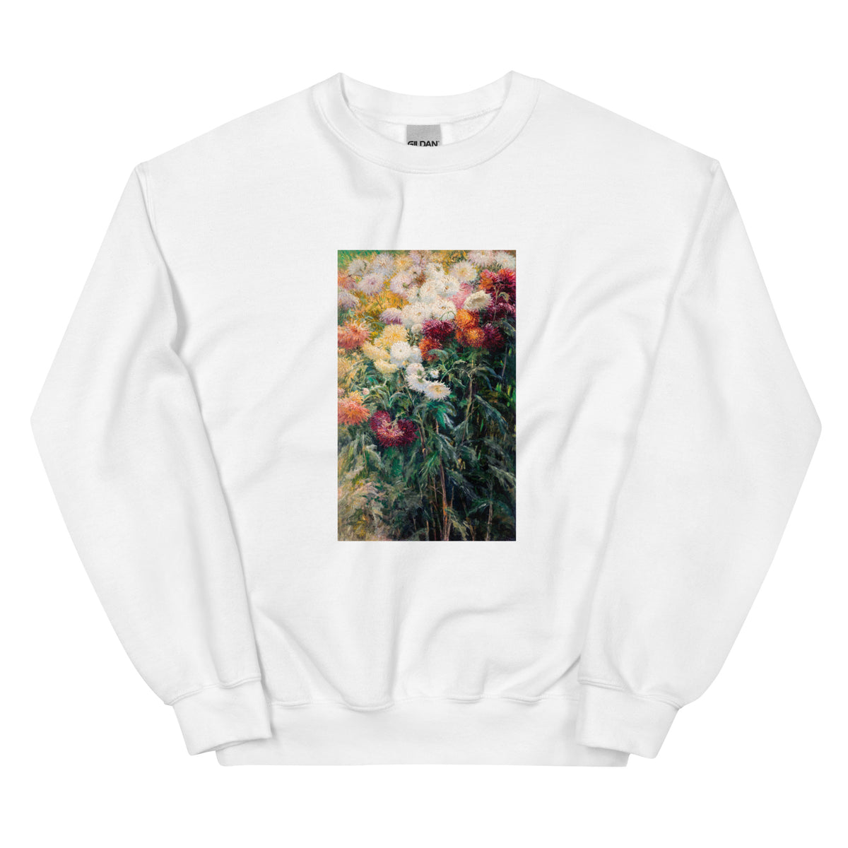 White Sweater Chrysanthemums In The Garden At Petit Gennevilliers Painting In High Resolution Essential