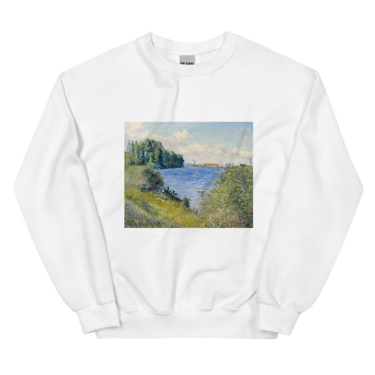 White Sweater The Seine At Argenteuil Painting In High Resolution Essential