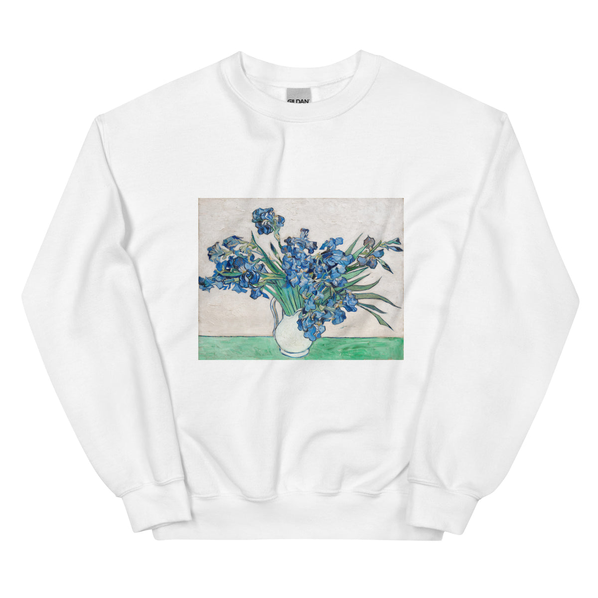 White Sweater Vincent Van Gogh S Irises Essential