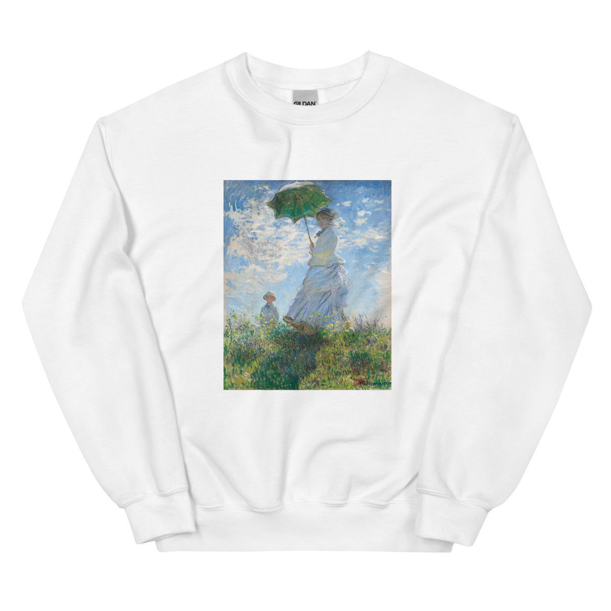 White Sweater Claude Monet S Madame Monet And Her Son Woman With A Parasol Famous Painting Essential