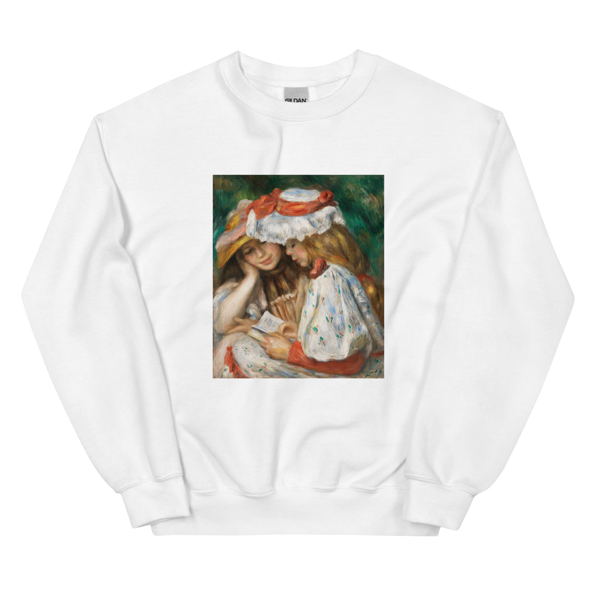 White Sweater Two Girls Reading C 1890 1891 Essential