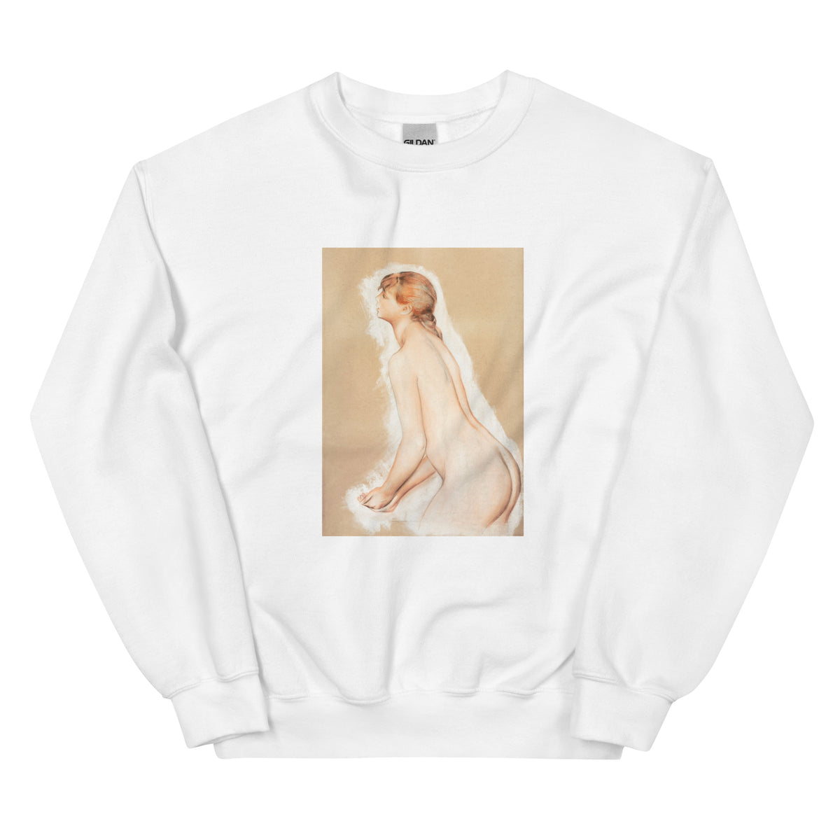 White Sweater Splashing Figure Study For The Large Bathers Essential