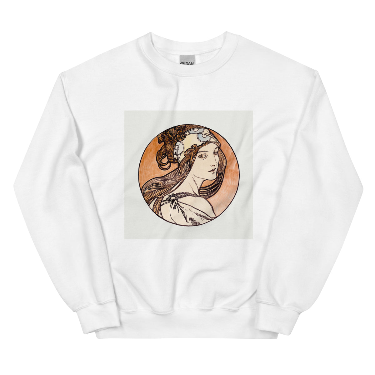 White Sweater Stained Glass Fouquet Mucha I Essential