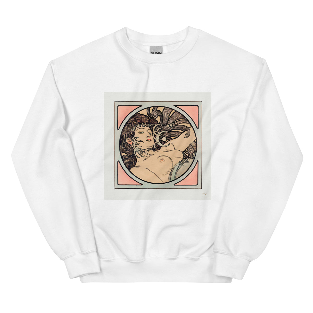 White Sweater Stained Glass Fouquet Mucha II Essential