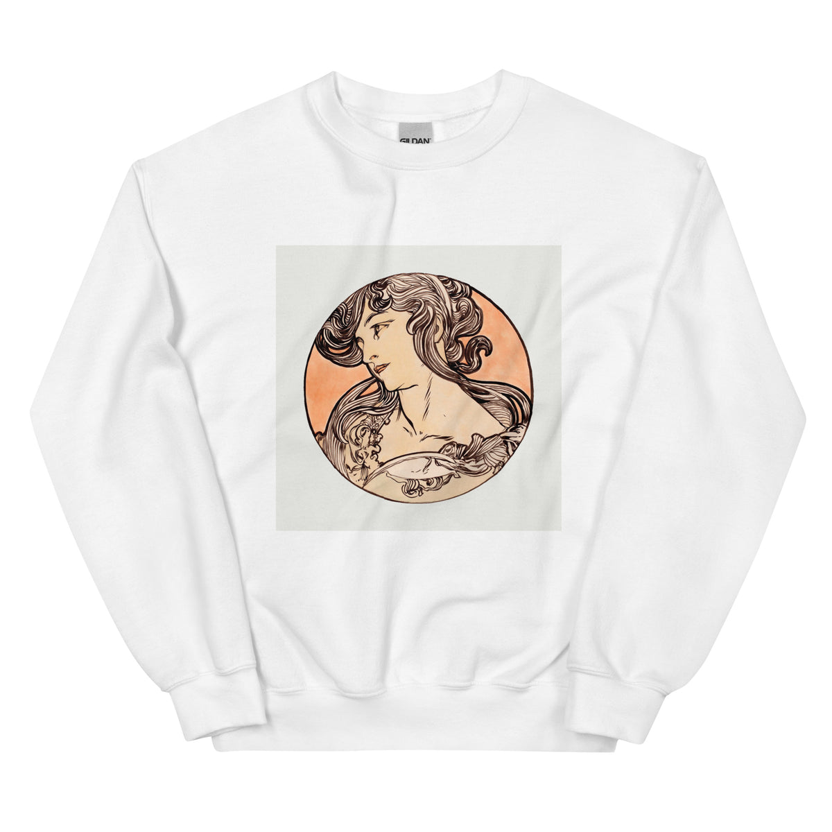 White Sweater Stained Glass Fouquet Mucha IX Essential