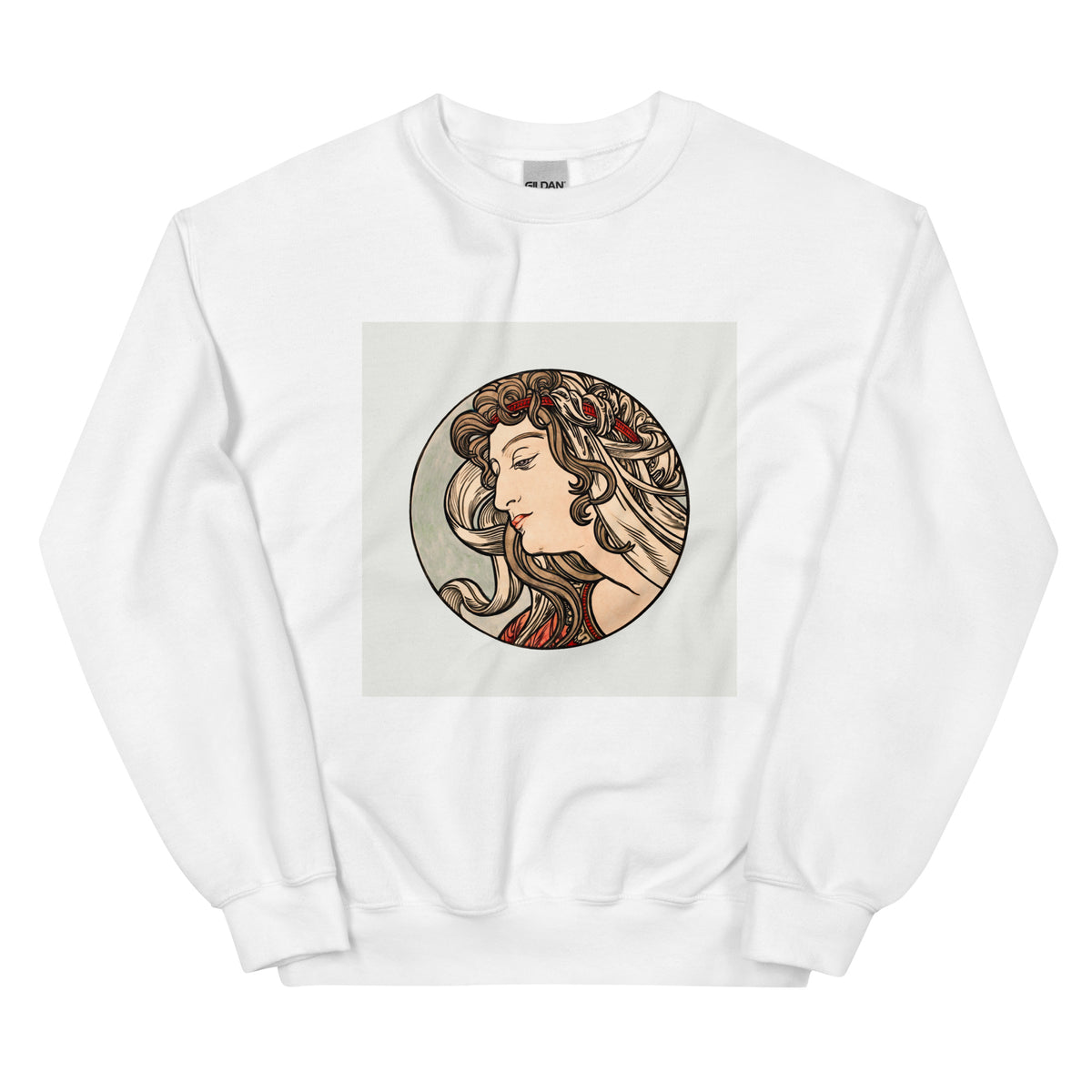 White Sweater Stained Glass Fouquet Mucha V Essential