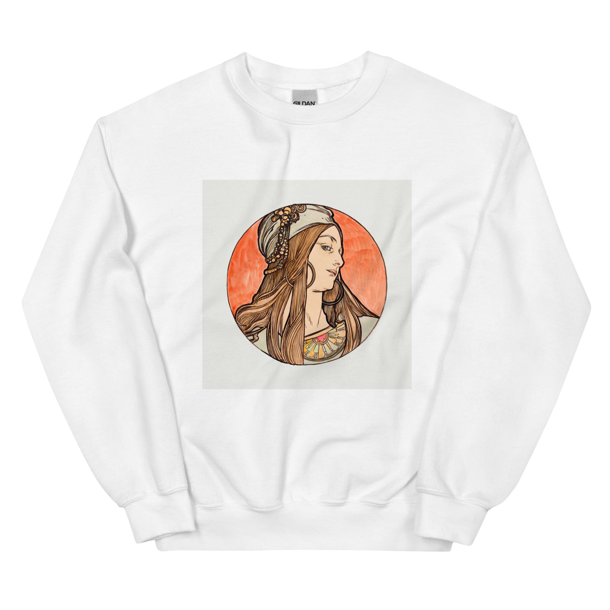 White Sweater Stained Glass Fouquet Mucha VIII Essential