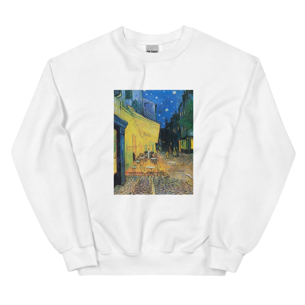 White Sweater Vincent Van Gogh S Cafe Terrace At Night Famous Painting Essential