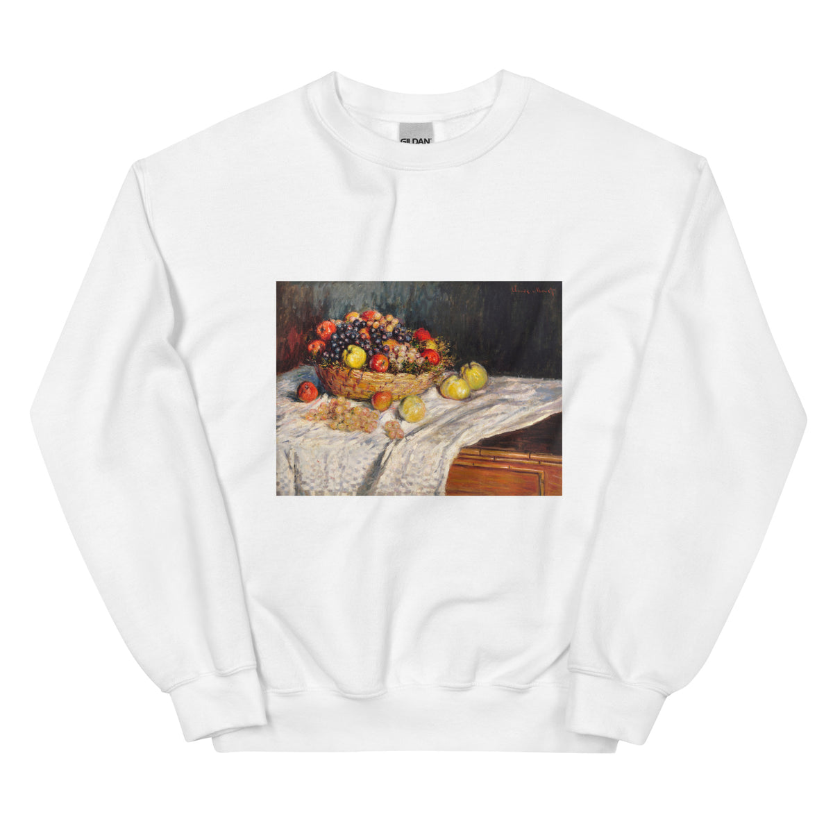 White Sweater Apples And Grapes Essential
