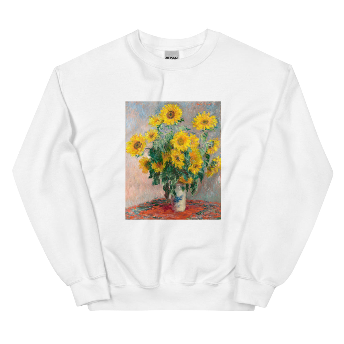 White Sweater Bouquet Of Sunflowers Essential