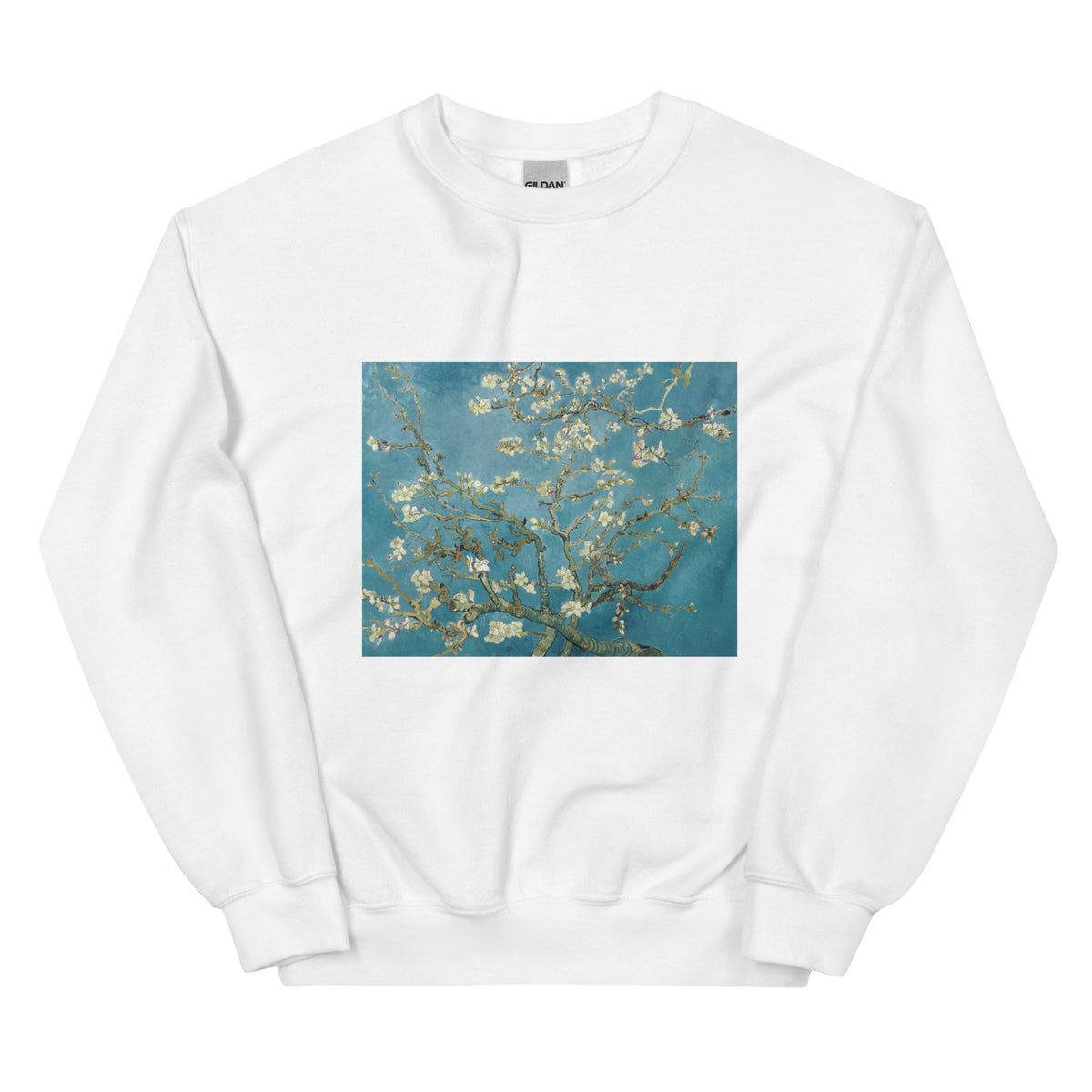White Sweater Vincent Van Gogh S Almond Blossom Famous Painting Essential