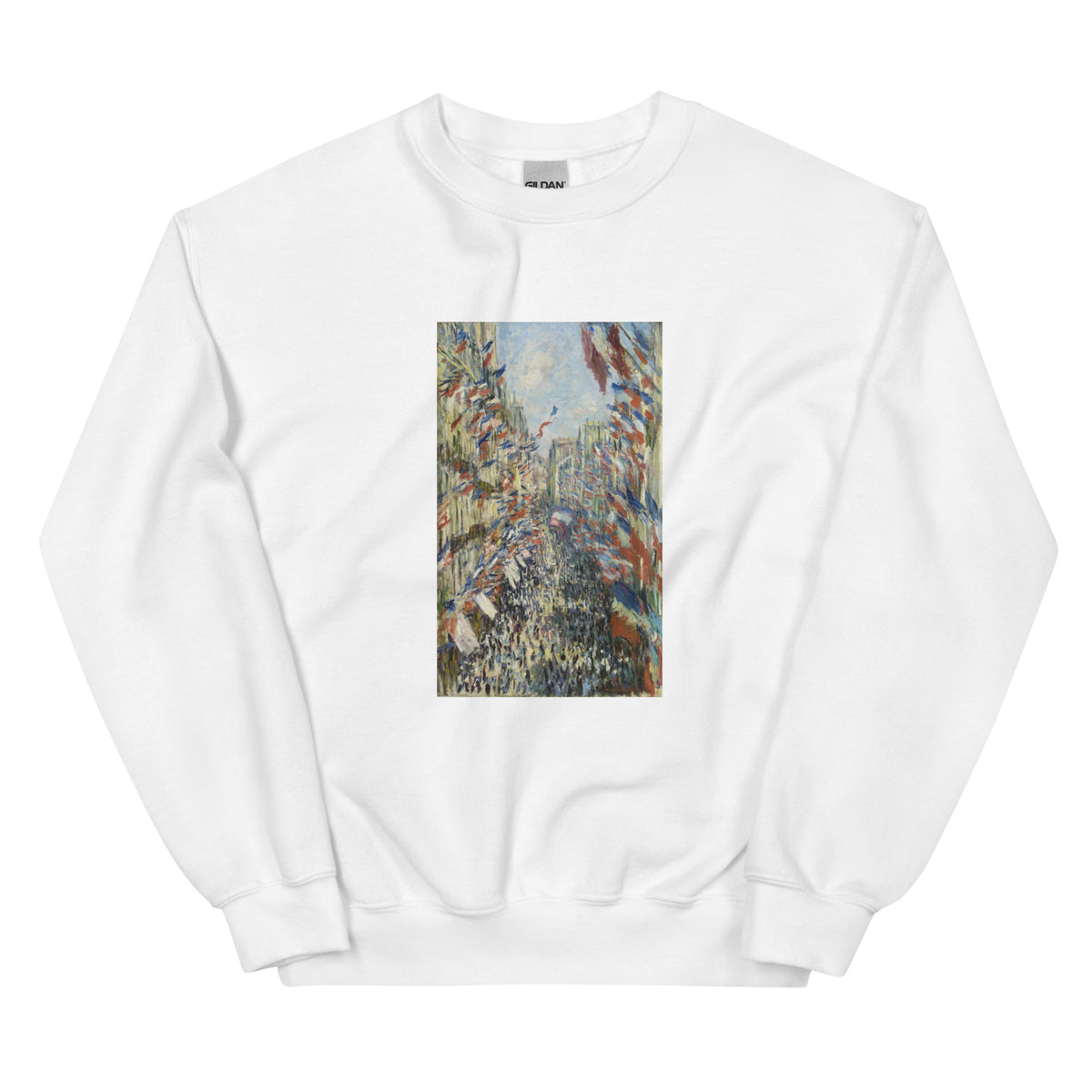 White Sweater Claude Monet S The Rue Montorgueil In Paris Famous Painting Essential