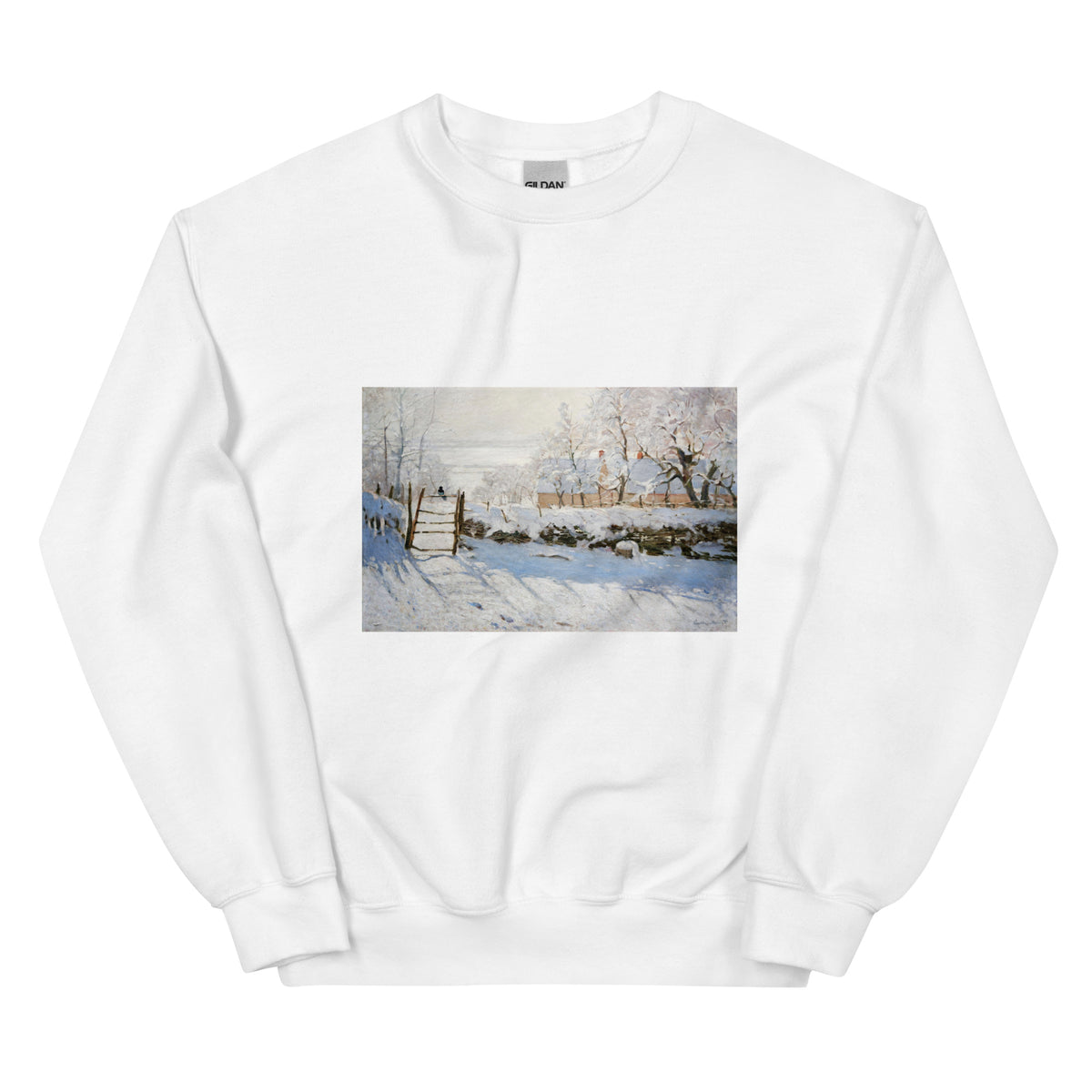 White Sweater Claude Monet S The Magpie Famous Painting Essential