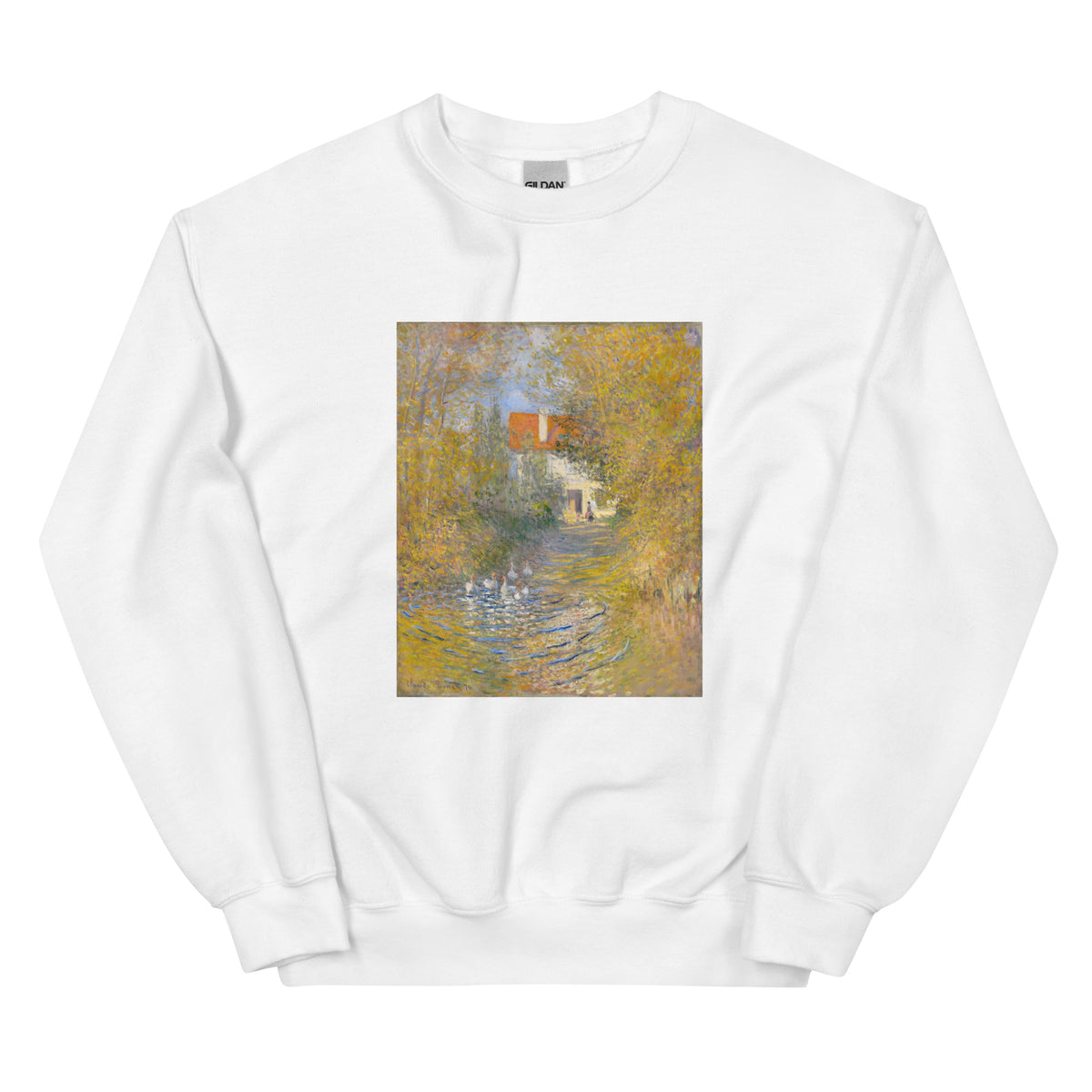 White Sweater Claude Monet S The Geese Famous Painting Essential