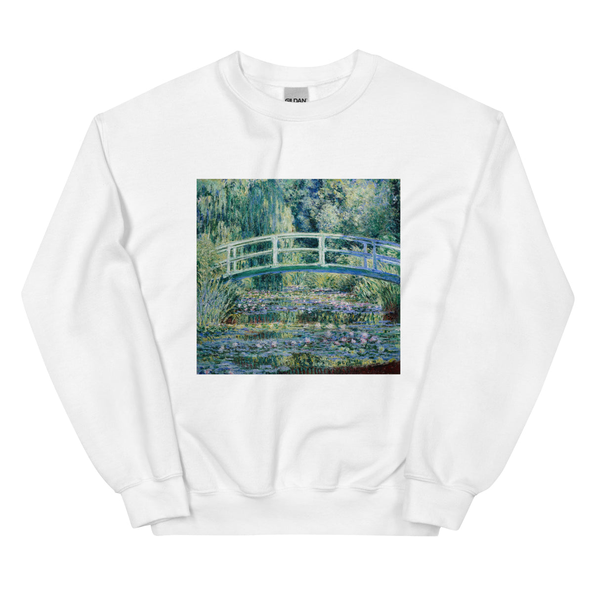White Sweater Claude Monet S Water Lilies And Japanese Bridge Famous Painting Essential