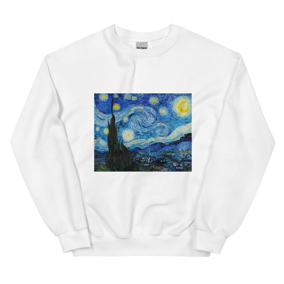 White Sweater Vincent Van Gogh S The Starry Night Famous Painting Essential