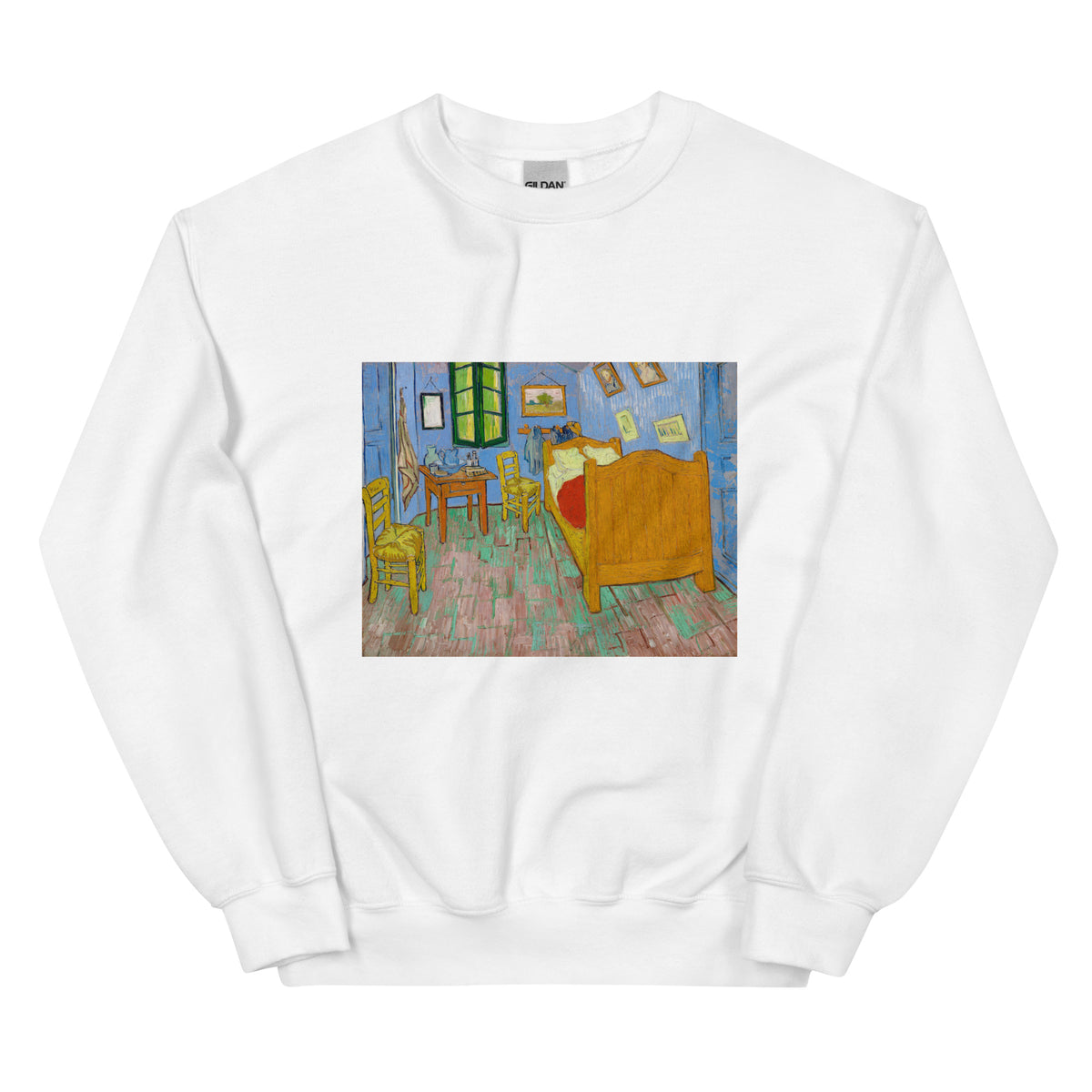 White Sweater Vincent Van Gogh S The Bedroom Famous Painting Essential