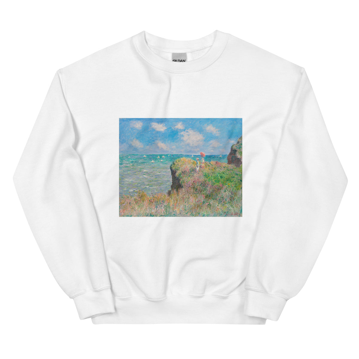 White Sweater Cliff Walk At Pourville Essential