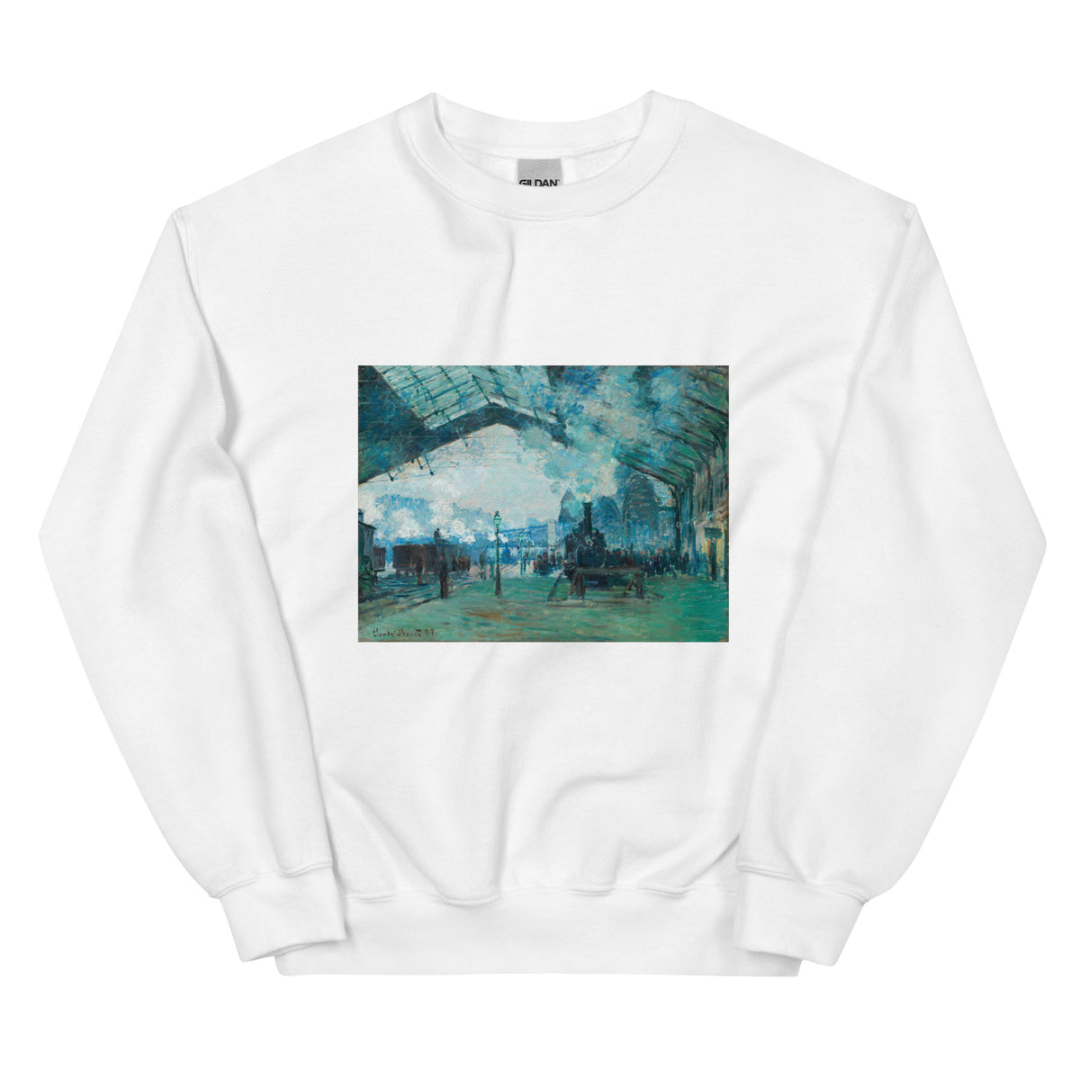 White Sweater Arrival Of The Normandy Train Gare Saint-Lazare Essential