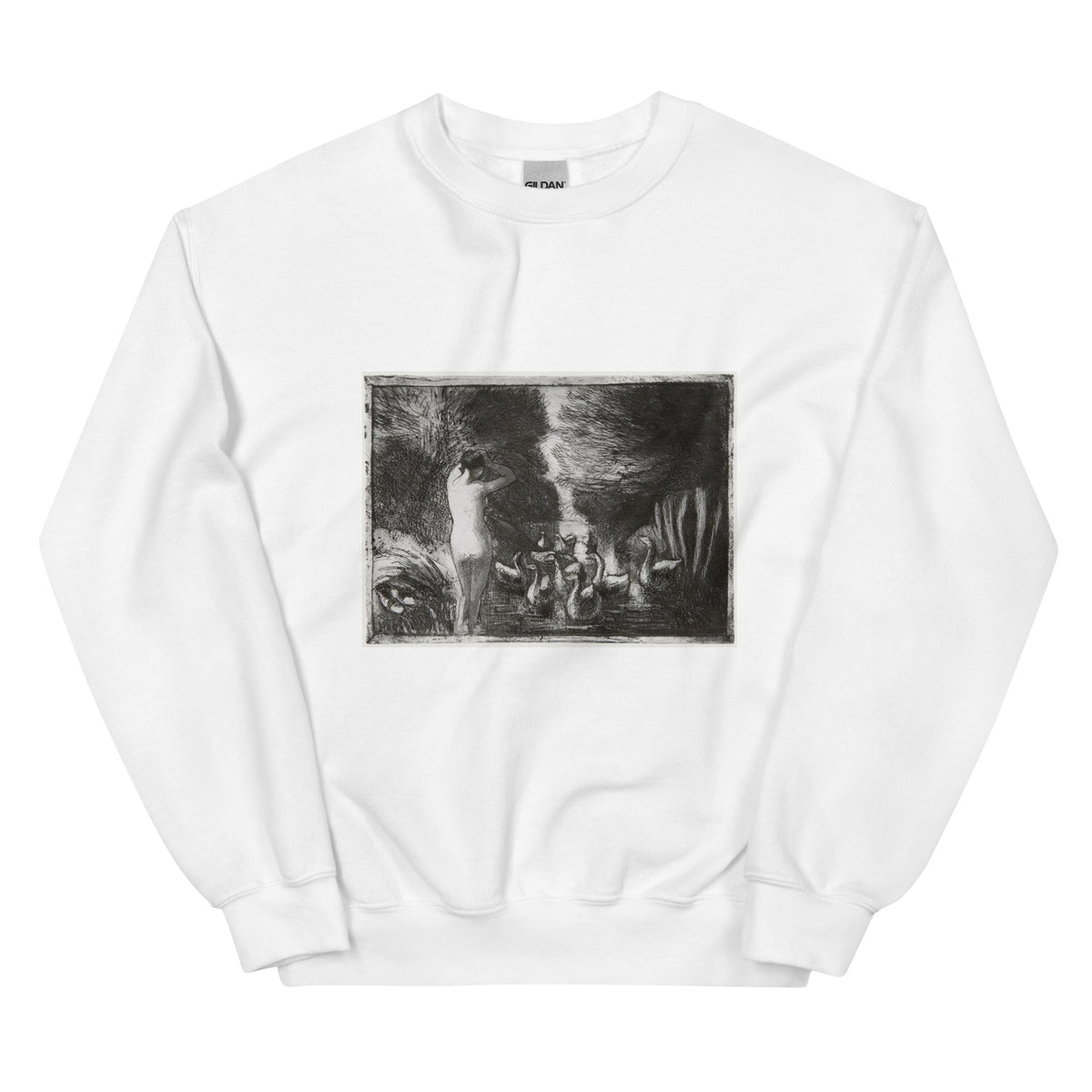 White Sweater Bather With Geese Essential