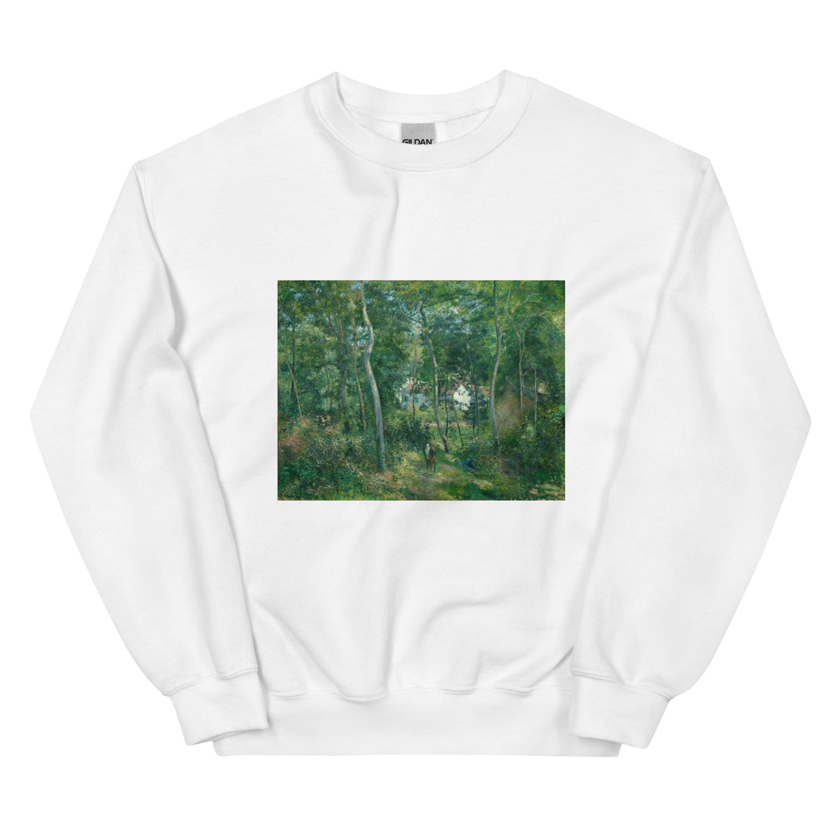White Sweater Edge Of The Woods Near L Hermitage Pontoise Essential