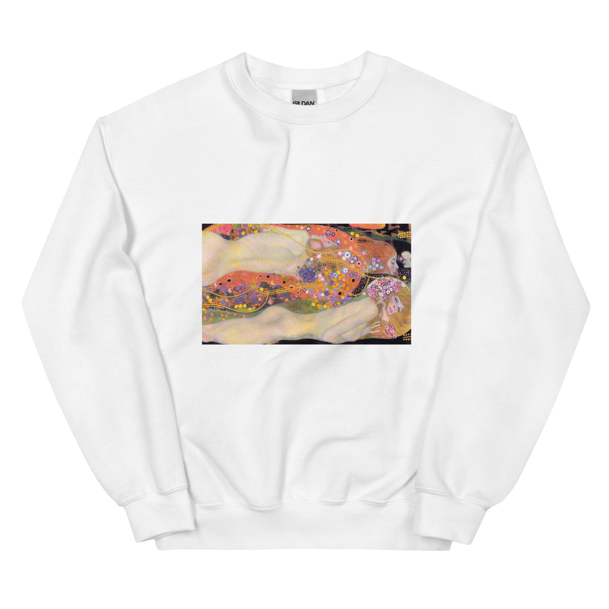 White Sweater Gustav Klimt Water Serpents II Famous Painting Essential