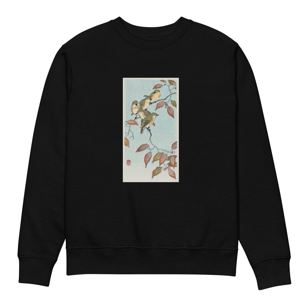Black Sweater Birds On A Branch - Ohara Koson 1900 Premium