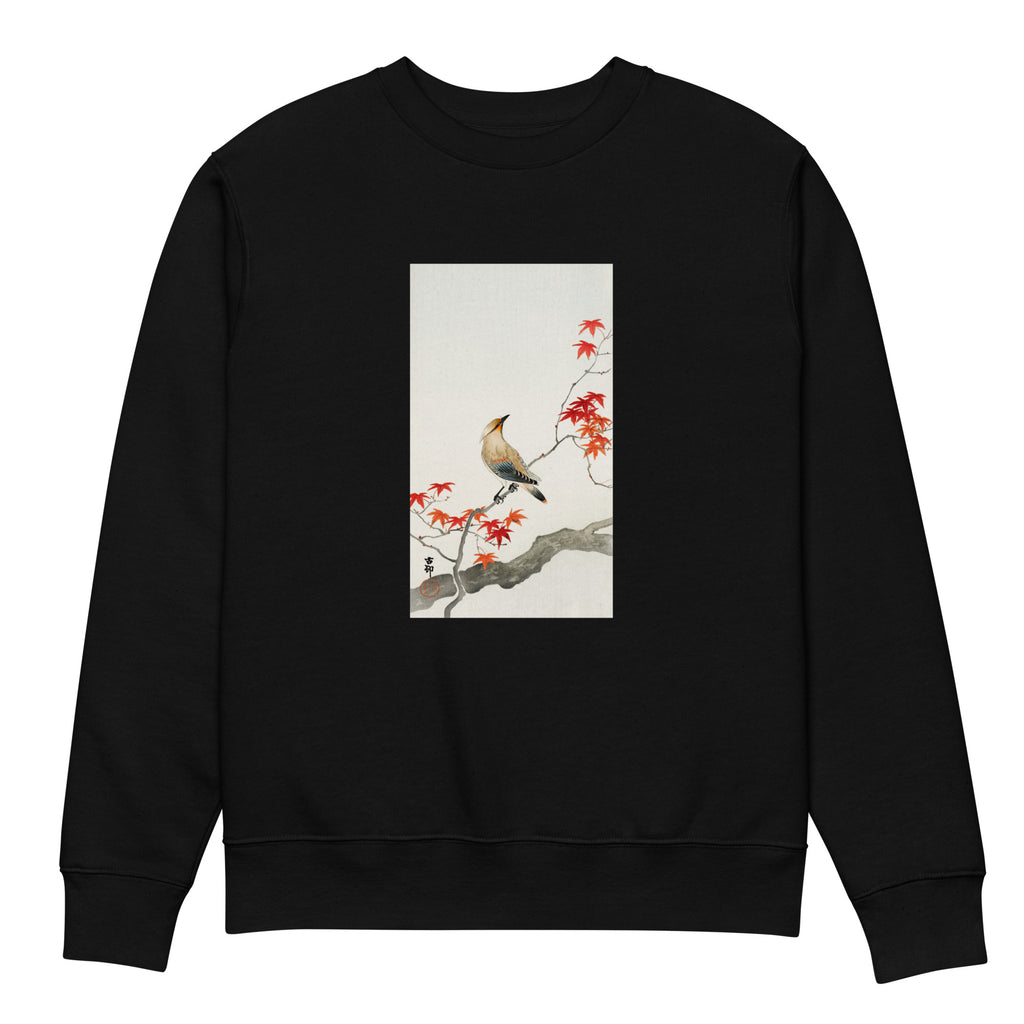Black Sweater Japanese Plague Bird On Maple - Ohara Koson 1900 Premium