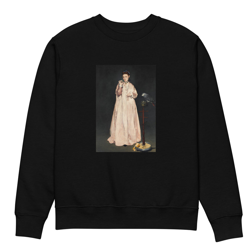Black Sweater Young Lady In 1866 Painting In High Resolution Premium