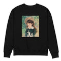 Black Sweater Young Girl On A Bench Fillette Sur Un Banc Painting In High Resolution Premium