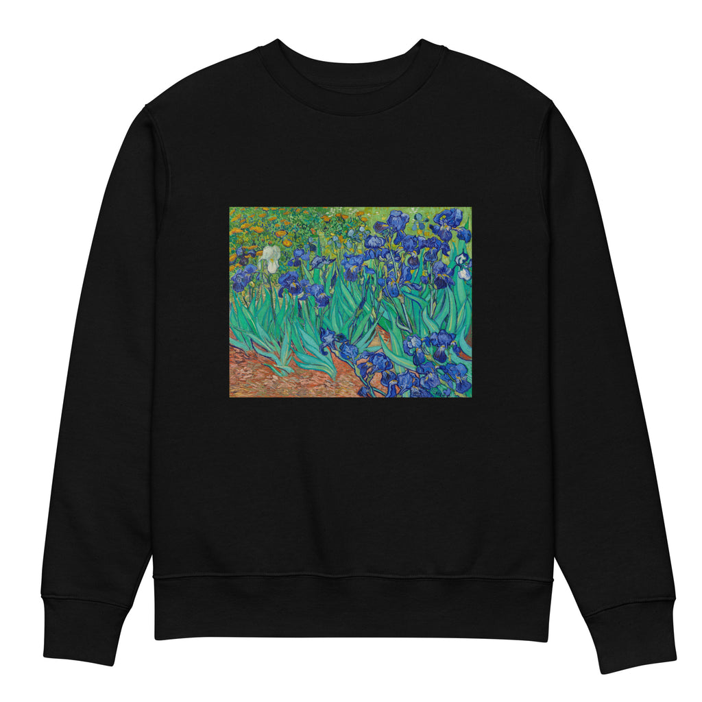 Black Sweater Vincent Van Gogh S Irises Famous Painting Premium