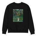 Black Sweater Woman Walking In An Exotic Forest Femme Se Promenant Dans Une Foret Exotique Premium