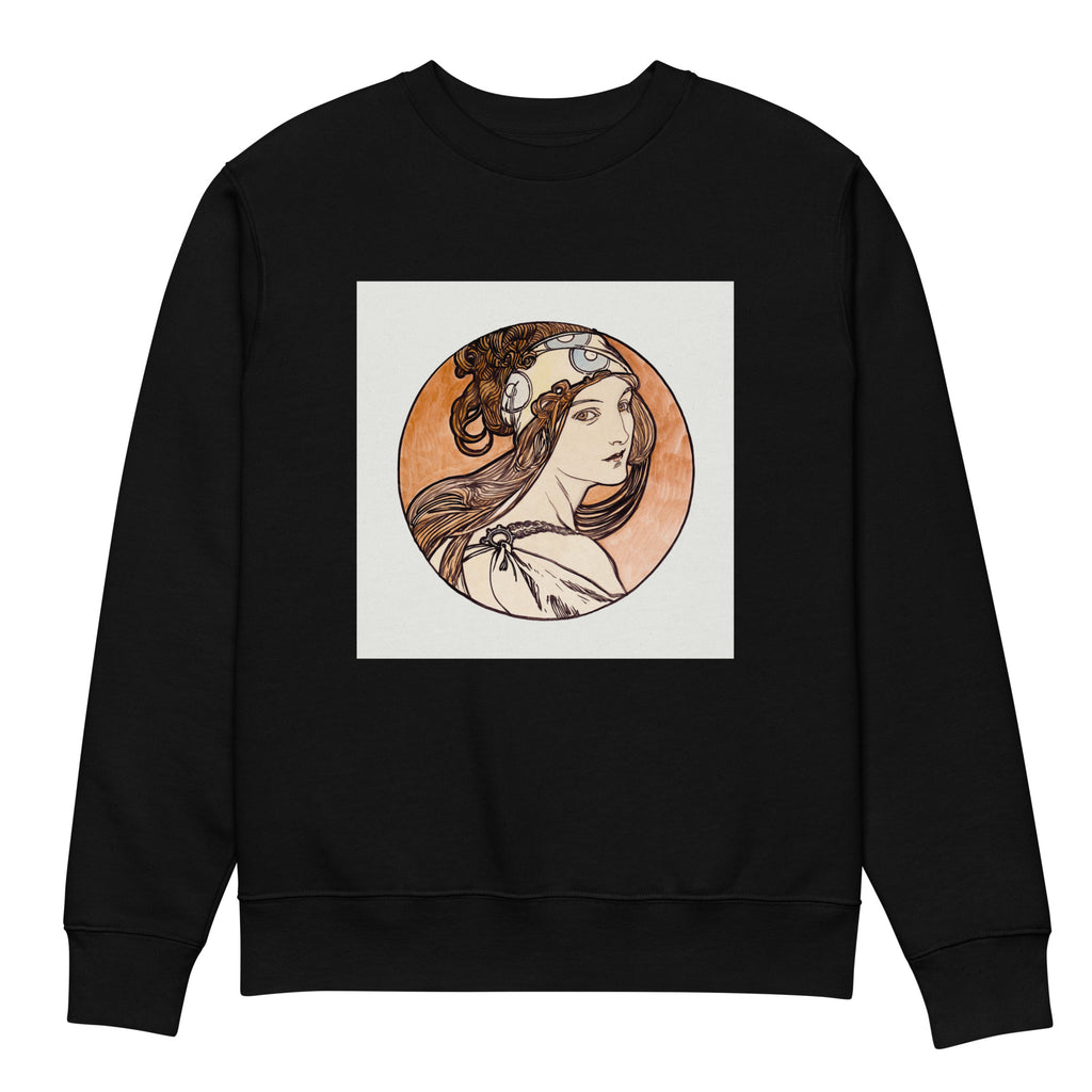 Black Sweater Stained Glass Fouquet Mucha I Premium