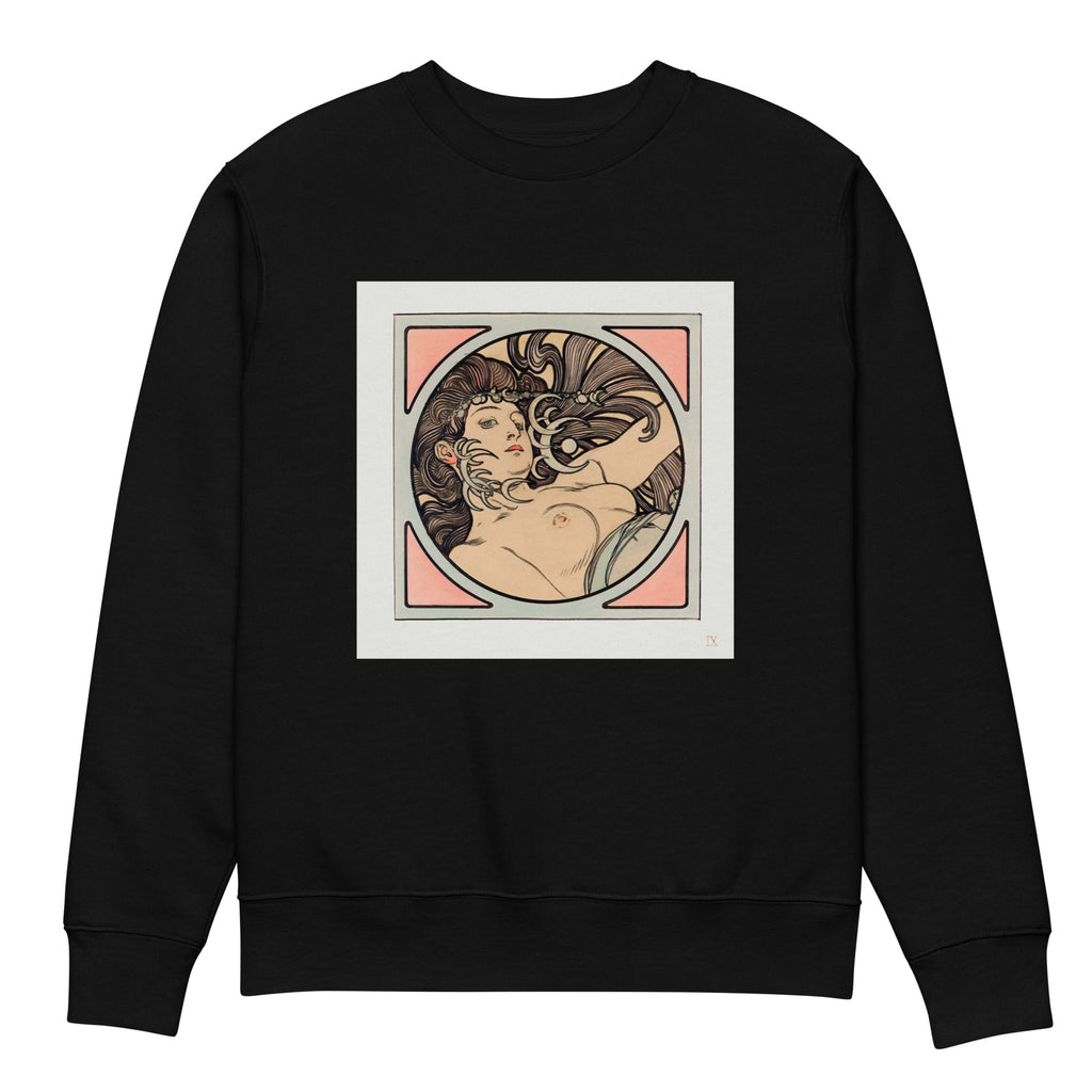 Black Sweater Stained Glass Fouquet Mucha II Premium