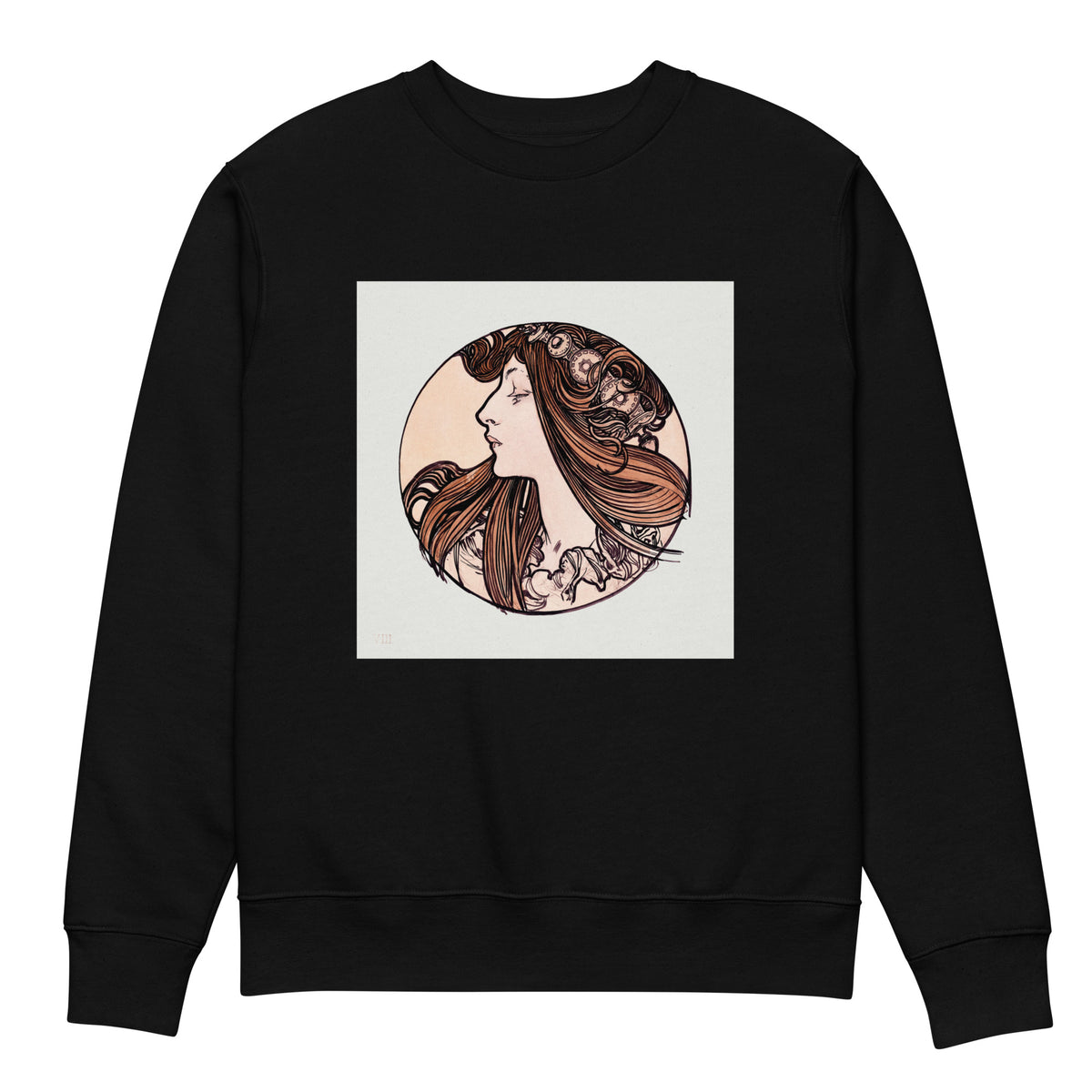 Black Sweater Stained Glass Fouquet Mucha III Premium