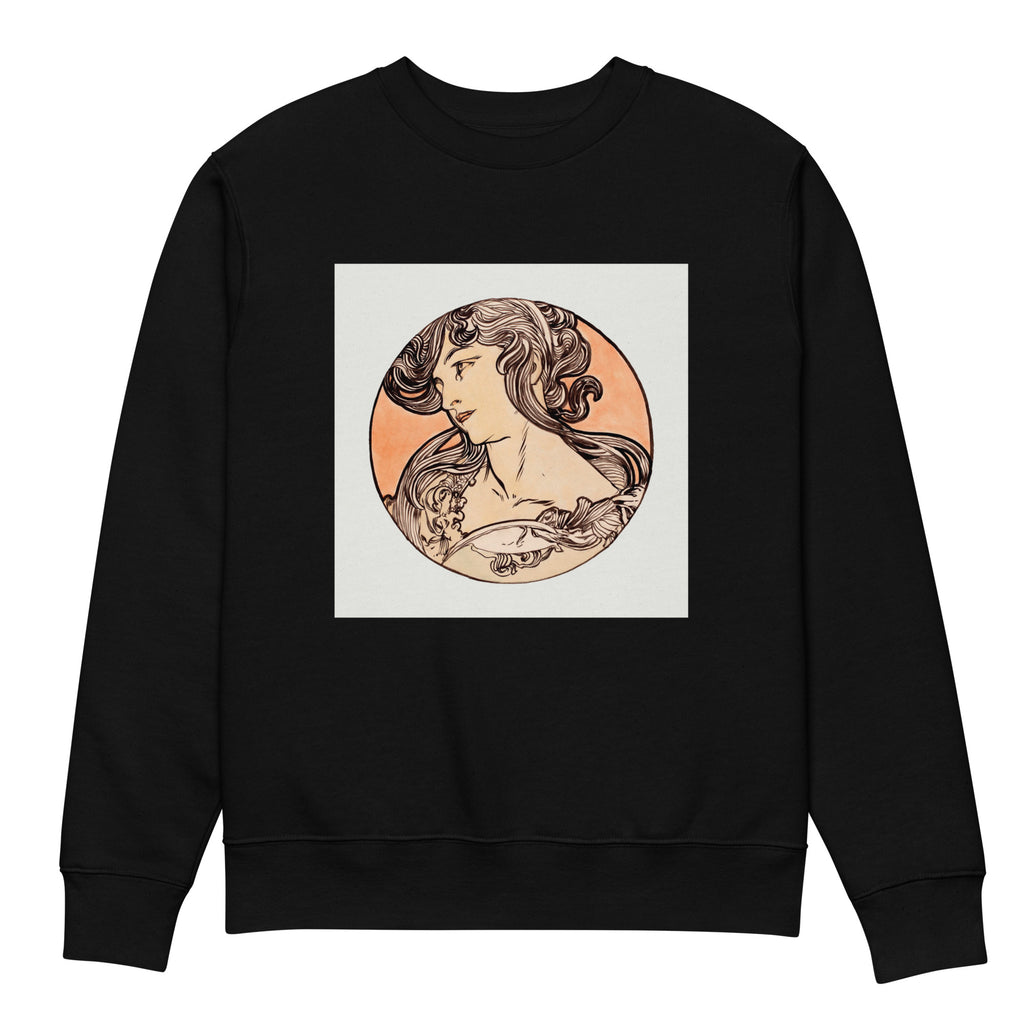 Black Sweater Stained Glass Fouquet Mucha IX Premium