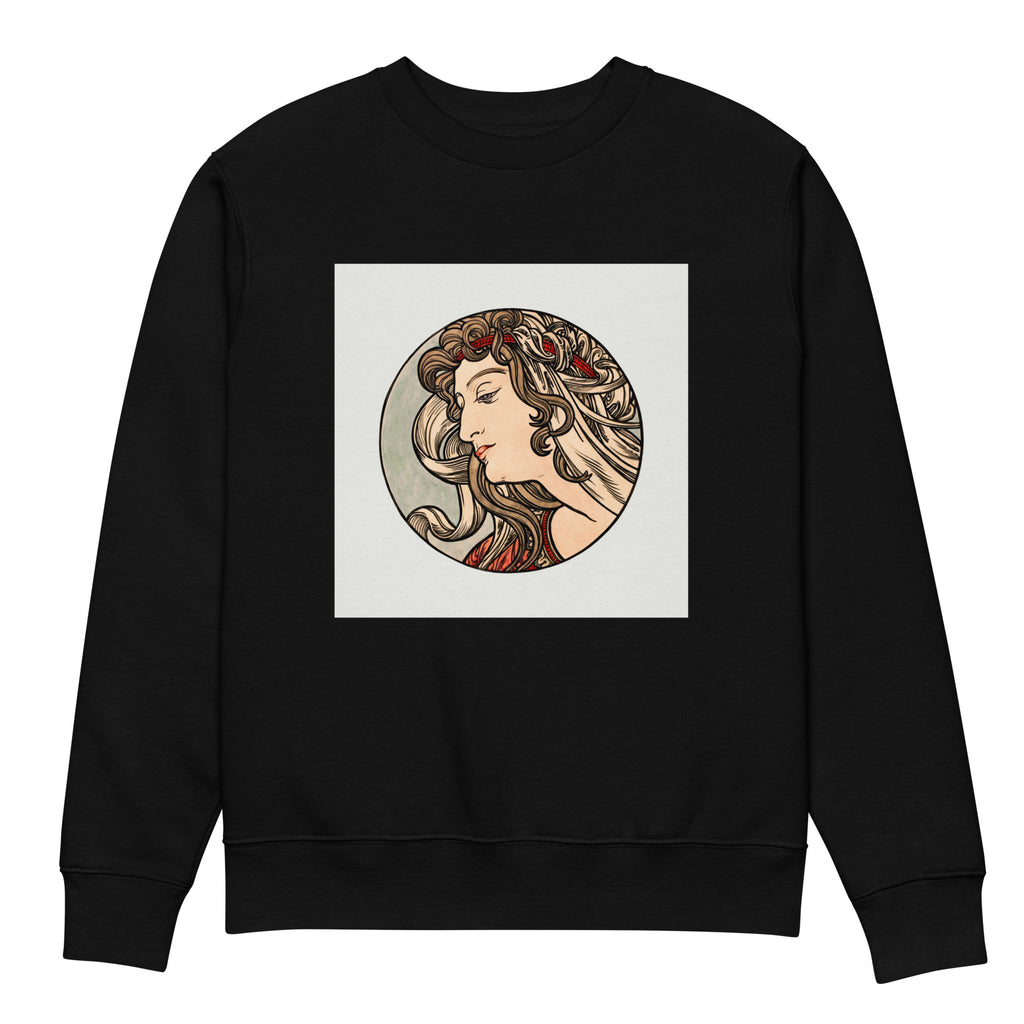 Black Sweater Stained Glass Fouquet Mucha V Premium