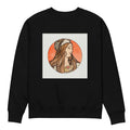 Black Sweater Stained Glass Fouquet Mucha VIII Premium