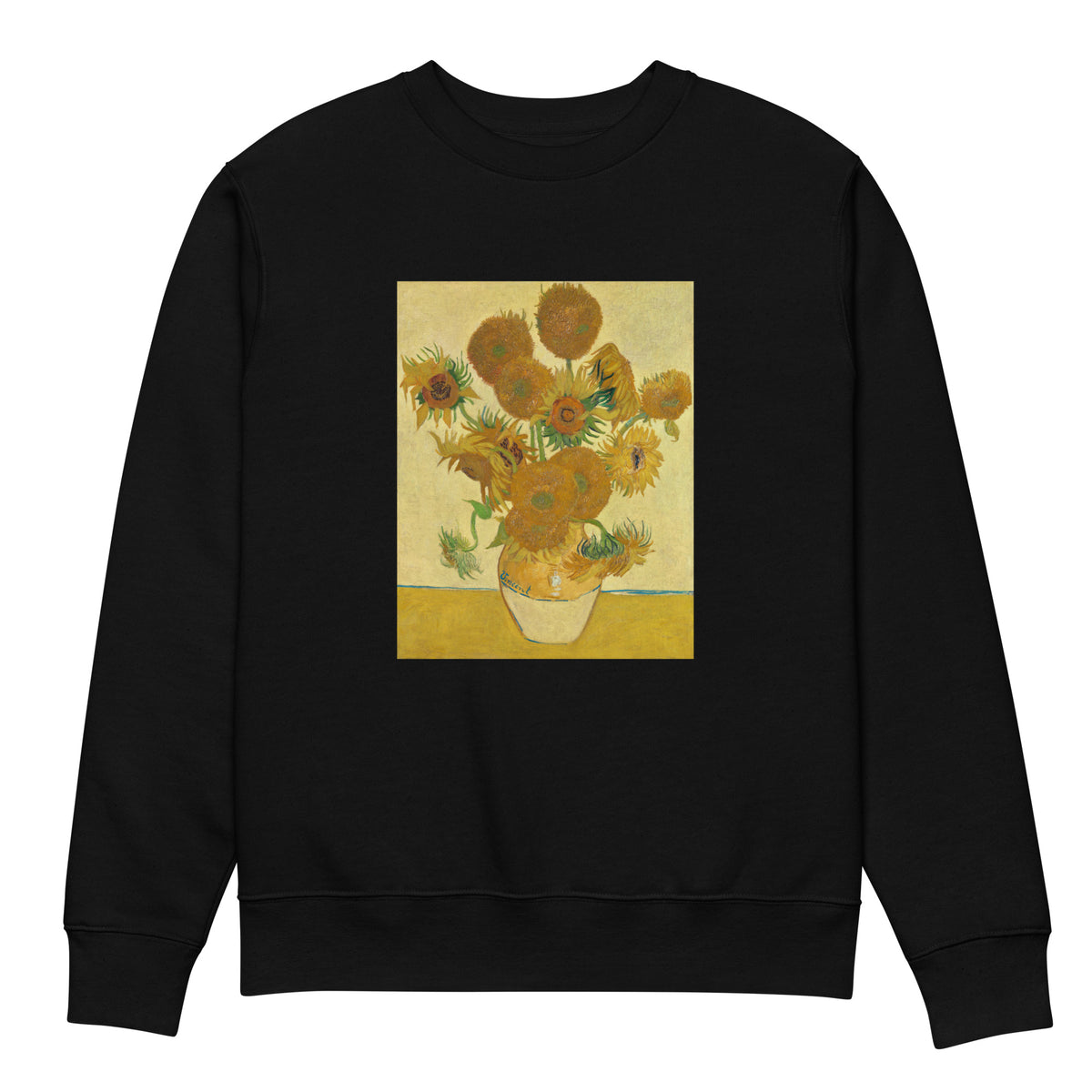 Black Sweater Vincent Van Gogh S Sunflowers Famous Still Life Painting Premium
