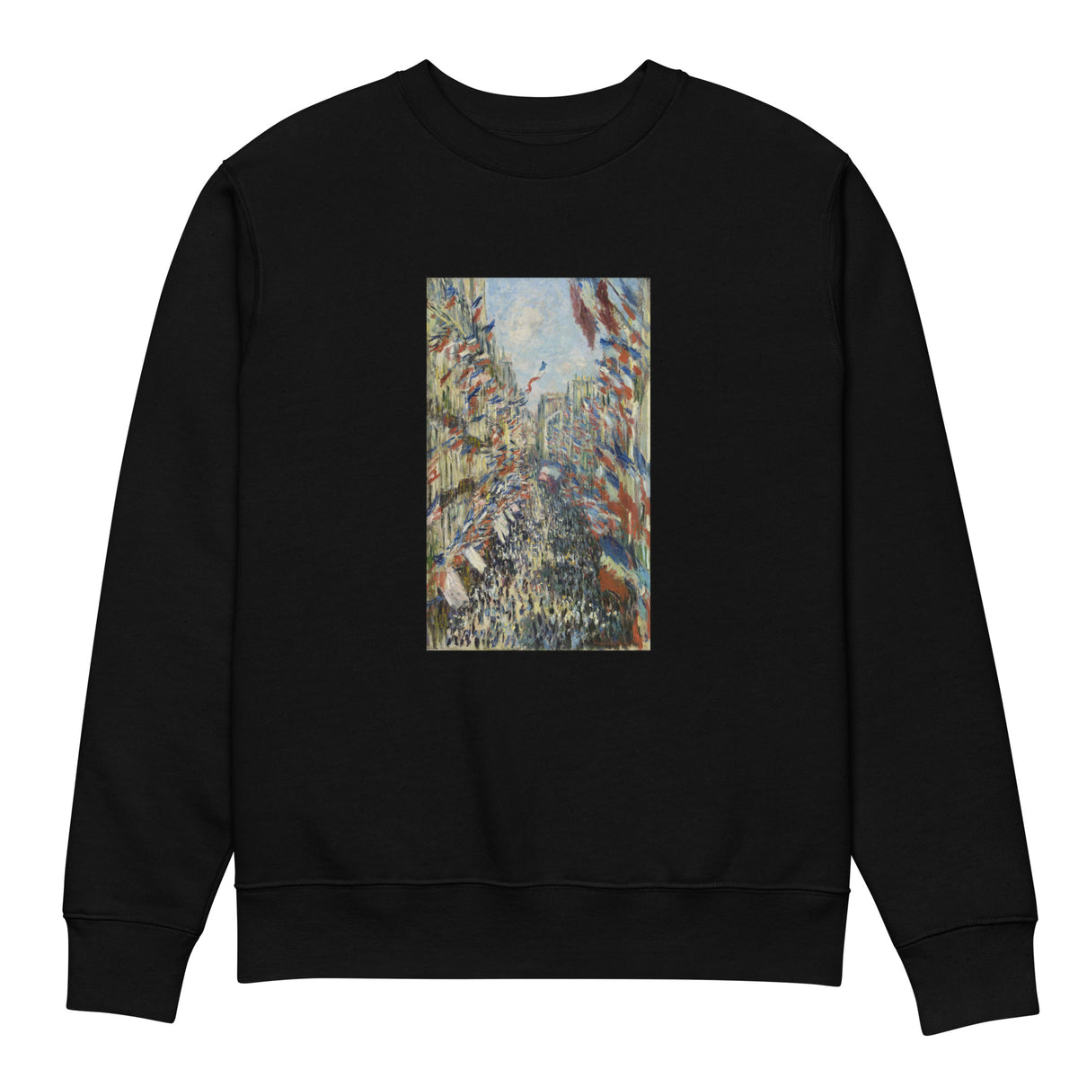 Black Sweater Claude Monet S The Rue Montorgueil In Paris Famous Painting Premium