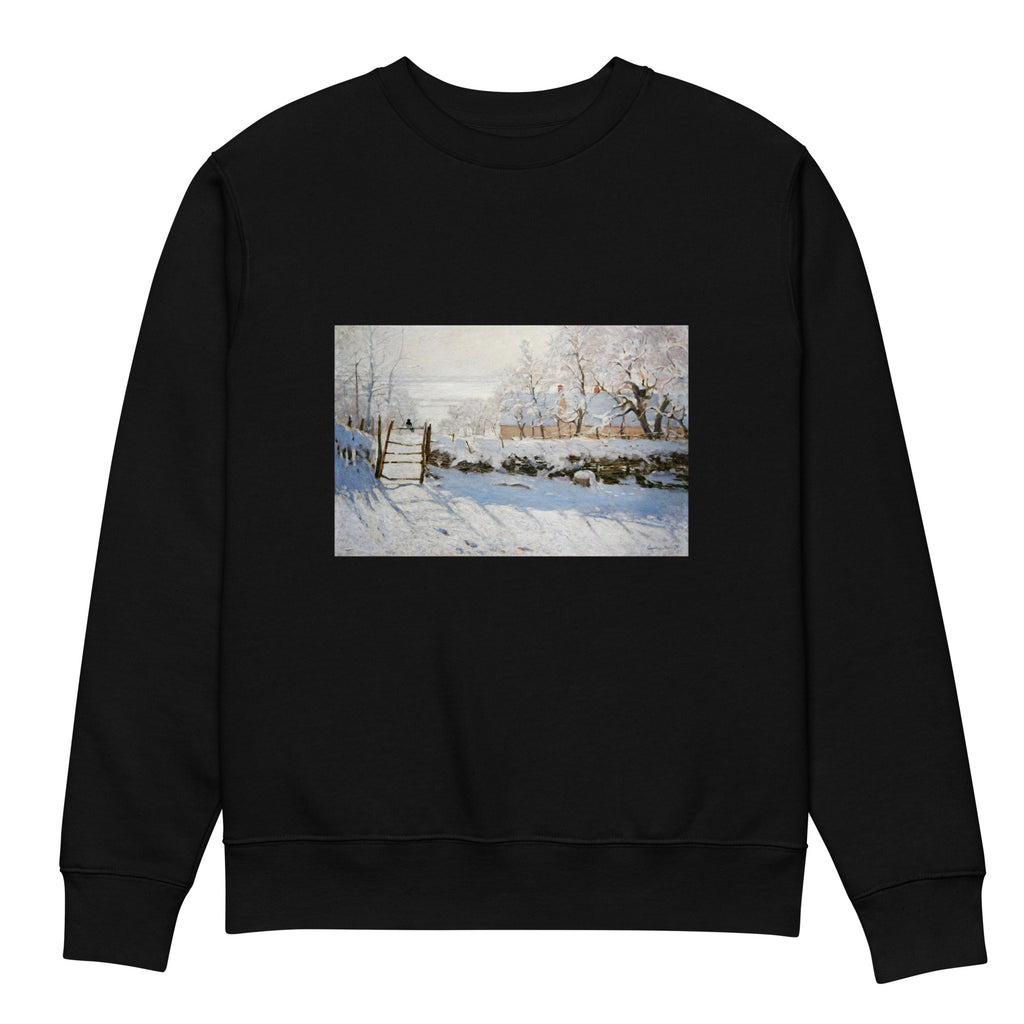Black Sweater Claude Monet S The Magpie Famous Painting Premium
