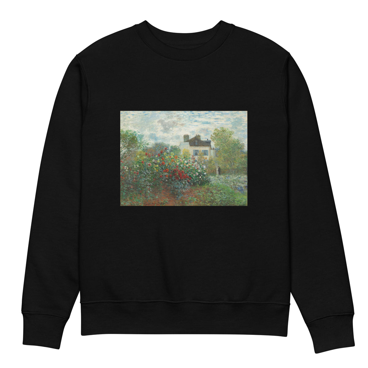 Black Sweater The Artist S Garden In Argenteuil A Corner Of The Garden With Dahlias Premium