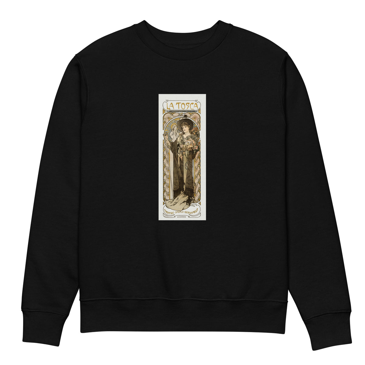 Black Sweater La Tosca Sarah Bernhardt - Alphonse Maria Mucha 1869 Premium