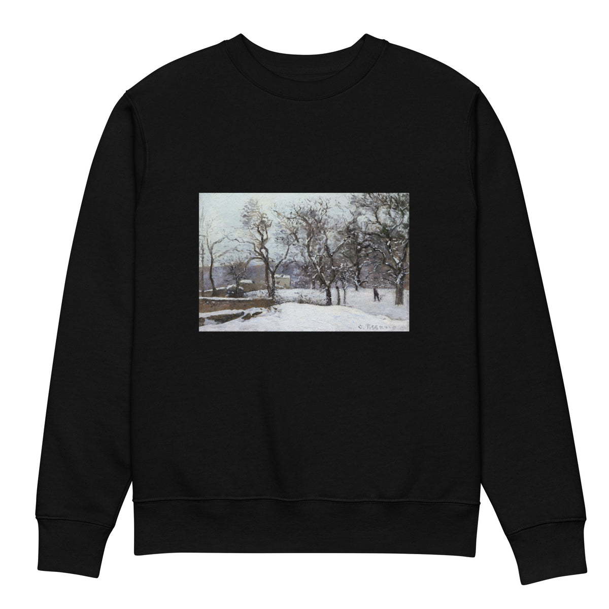 Black Sweater Snow At Louveciennes Premium