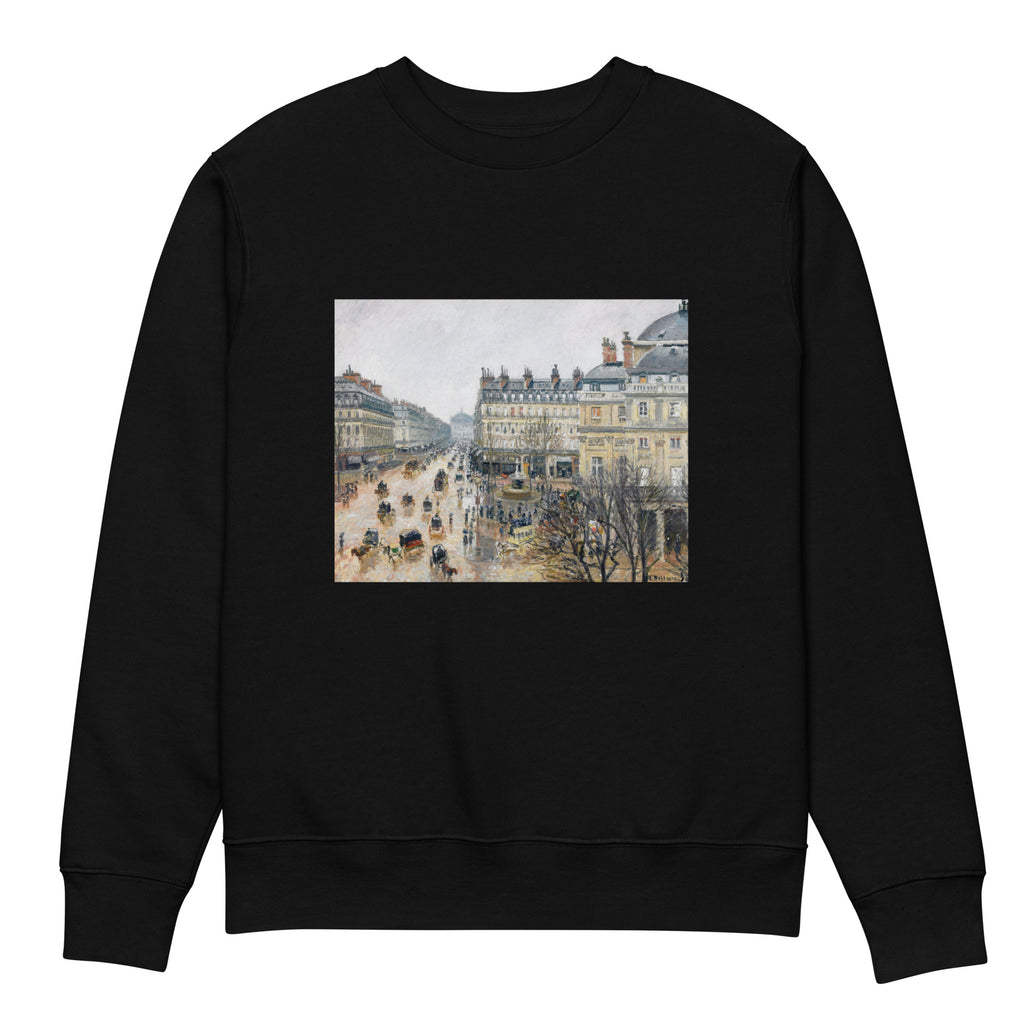 Black Sweater French Theater Square Paris Painting In High Resolution Premium