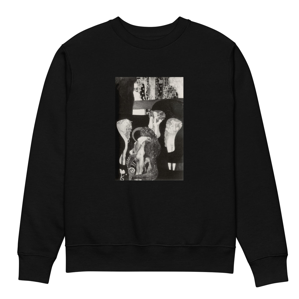 Black Sweater Gustav Klimt Jurisprudence Famous Painting Premium
